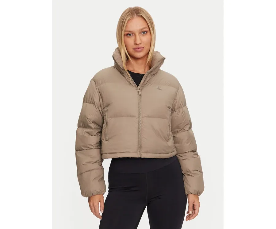 obrazek 1 Calvin Klein Jeans Kurtka puchowa J20J223577 Beżowy Relaxed Fit