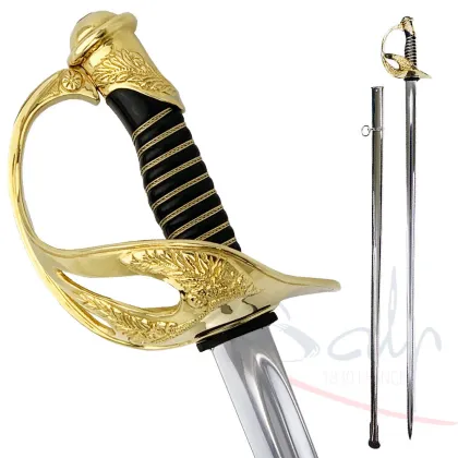 Zdjęcie Szabla oficerska – model z 1923 roku z pochwą i 24 karatowym złotem