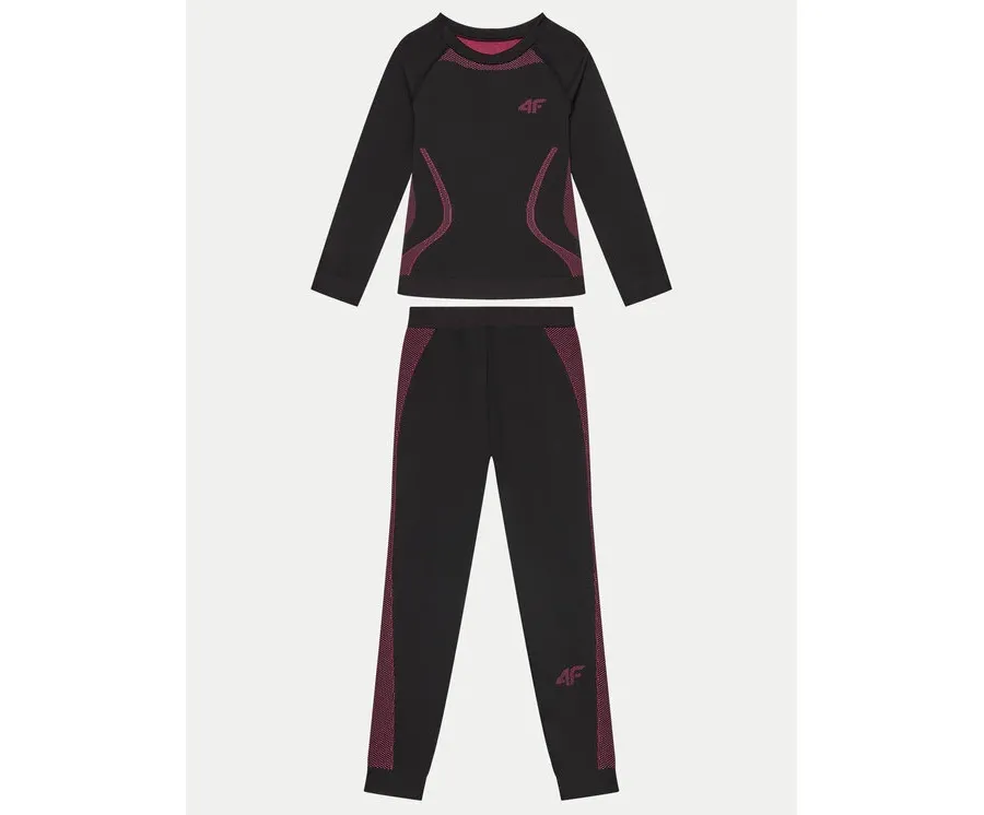 obrazek 1 4F Komplet bielizny termoaktywnej 4FJWAW24USEAF150 Czarny Slim Fit