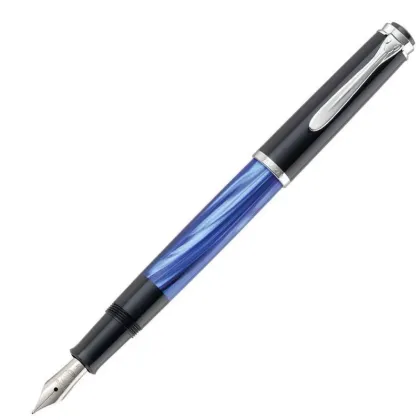 Zdjęcie Oryginalne pióro wieczne Classic M205 Blue-Marbled EF