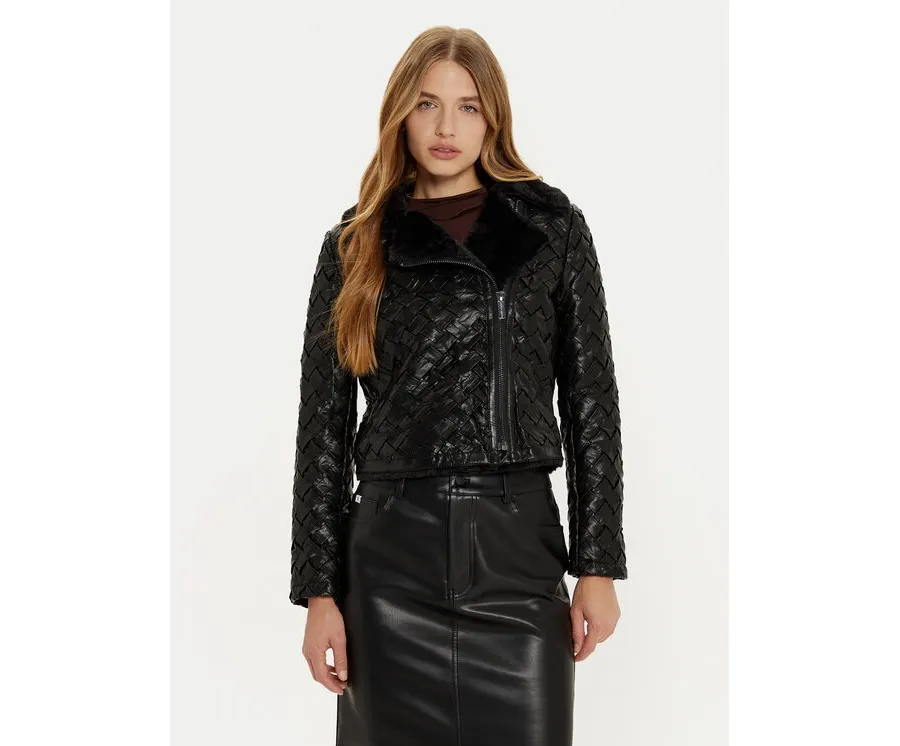 obrazek 1 Marciano Guess Kurtka z imitacji skóry Camille 4BGL31 7204A Czarny Regular Fit