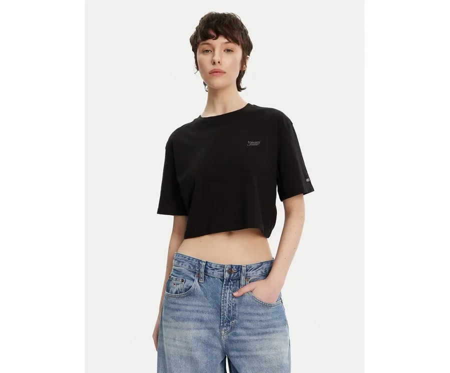 obrazek 1 Tommy Jeans T-Shirt DW0DW20324 Czarny Relaxed Fit