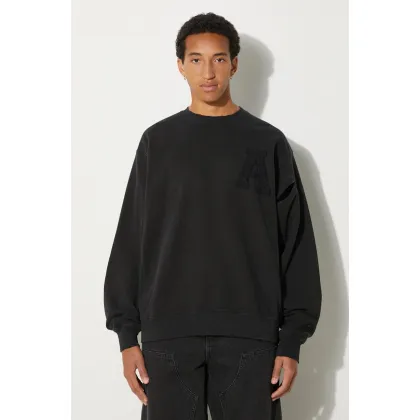 Zdjęcie AMBUSH bluza bawełniana Hole Sweatshirt męska kolor czarny z aplikacją BMBA004F24FLE0011010