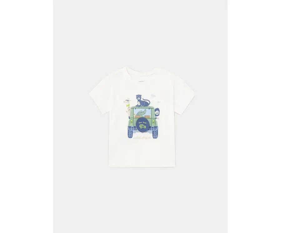 obrazek 1 Mayoral T-Shirt 1021 Écru Regular Fit