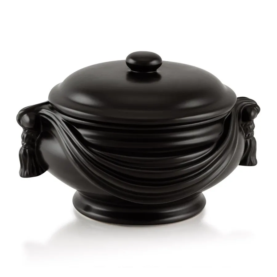 picture 1 Black ceramic container with tablecloth - Ahura