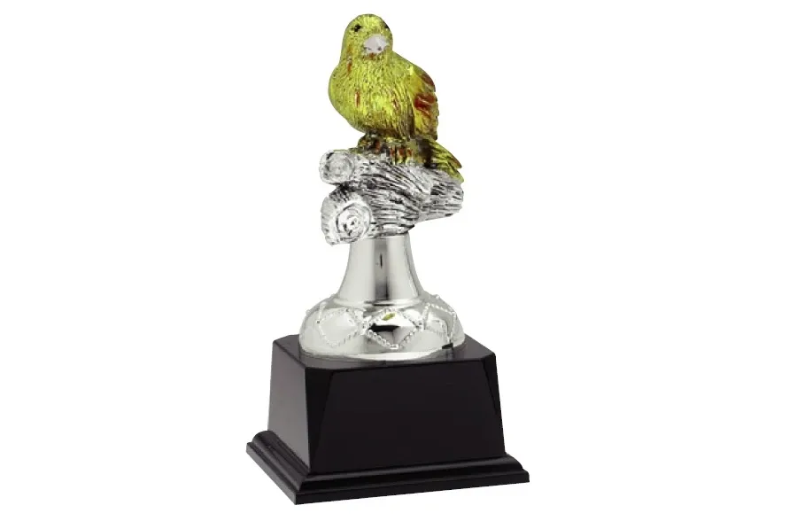 picture 1 Figurine bird (yellow) - Astra Argenti