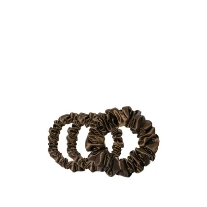 Zdjęcie Slip Pure Silk Back To Basics Assorted Scrunchies Dark Brown Gumka do włosów 3 szt.