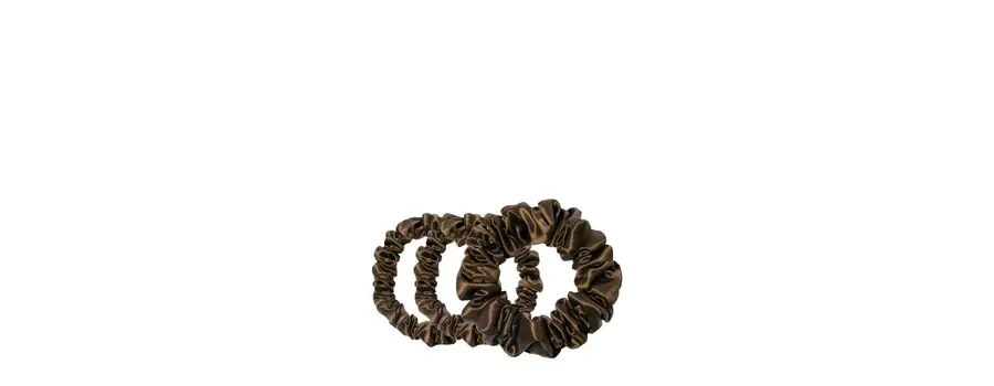 obrazek 1 Slip Pure Silk Back To Basics Assorted Scrunchies Dark Brown Gumka do włosów 3 szt.