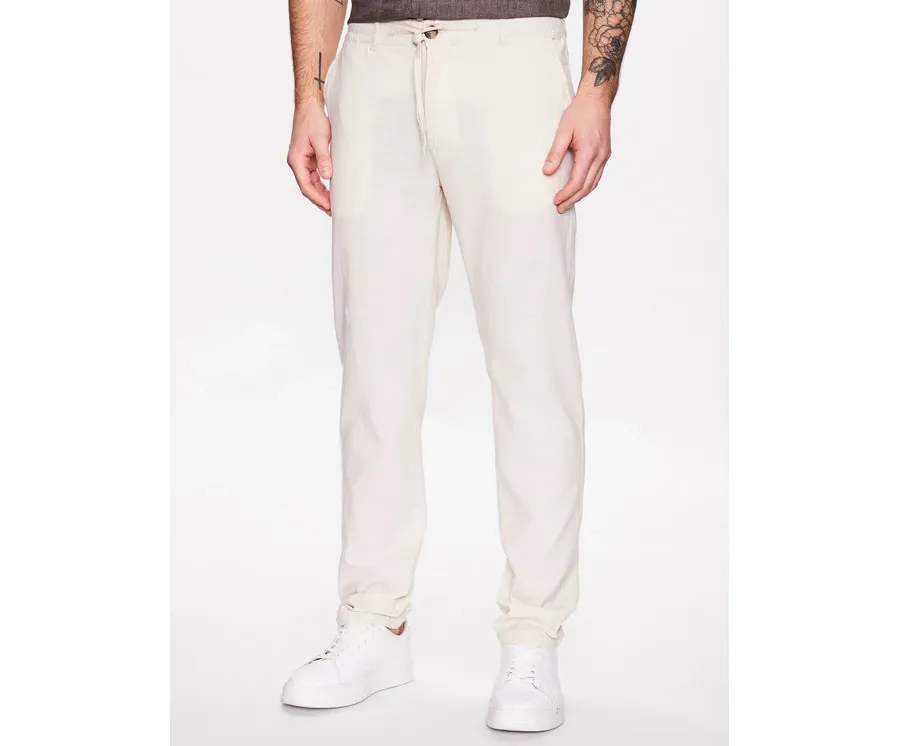 obrazek 1 Lindbergh Spodnie materiałowe 30-008003 Beżowy Tapered Fit