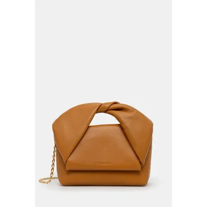 Zdjęcie JW Anderson torebka Small Twister Bag kolor brązowy HB0643.LA0088.604