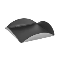 Picture Black table stand for sauces 20x20xH2.5 cm made of natural leather