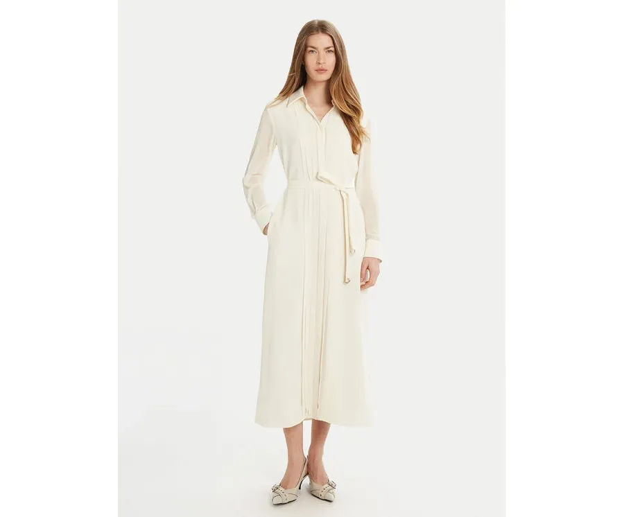 obrazek 1 Marella Sukienka koszulowa Iorgo 2513221073 Écru Regular Fit