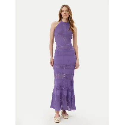 Zdjęcie TWINSET Sukienka dzianinowa 251TT3105 Fioletowy Slim Fit