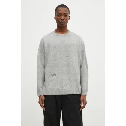 Zdjęcie Undercover sweter wełniany Knit męski kolor szary lekki UC2D4905