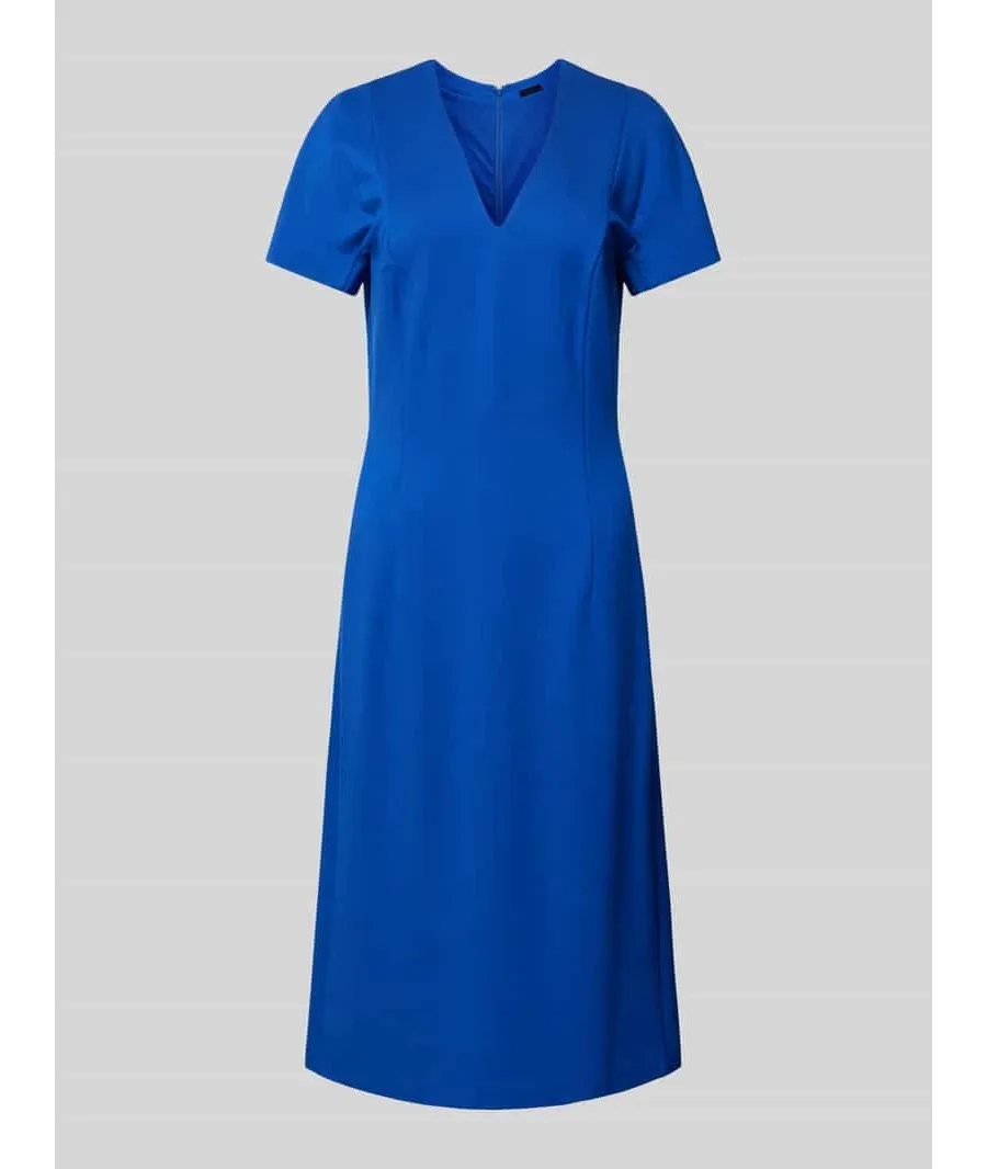 obrazek 1 Sukienka midi z dekoltem w serek