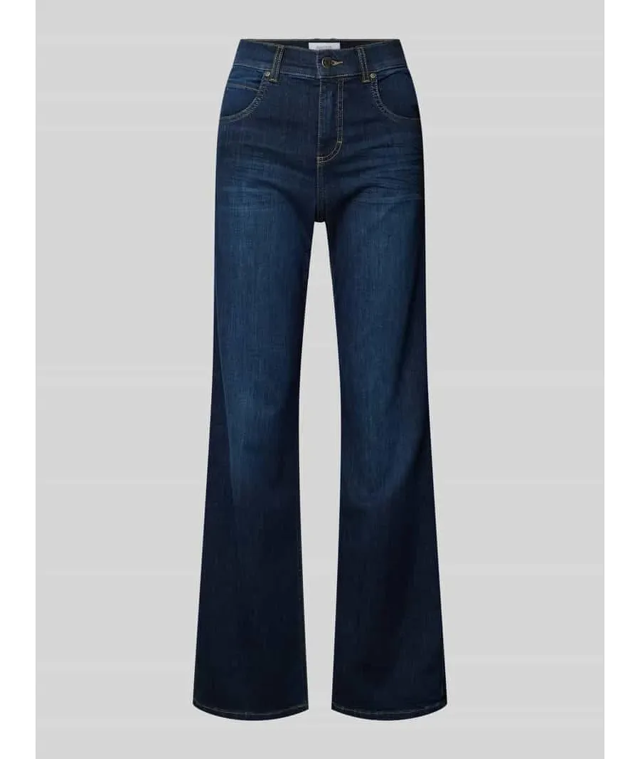 obrazek 1 Jeansy o kroju regular fit z 5 kieszeniami model ‘LARA’