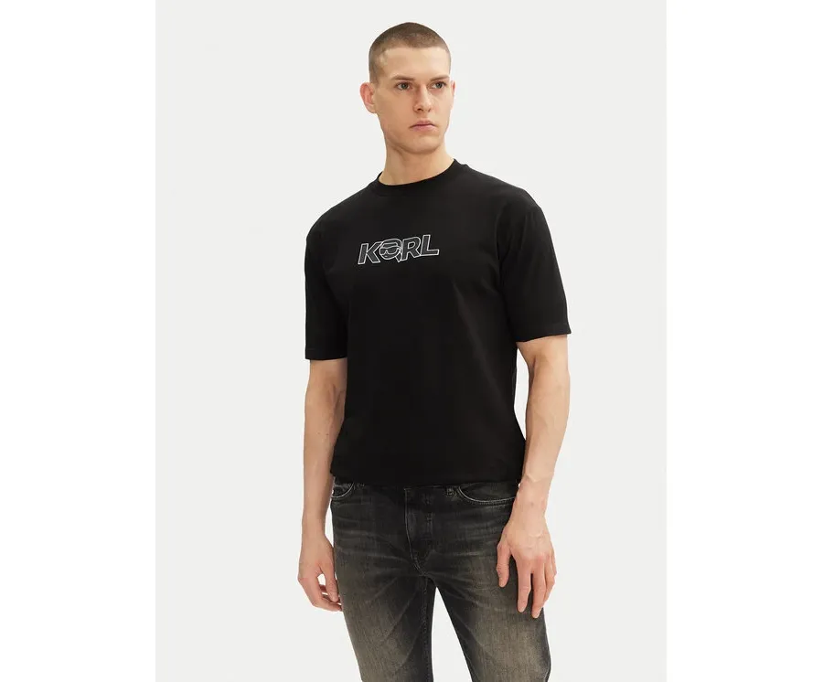 obrazek 1 KARL LAGERFELD T-Shirt 755156 552235 Czarny Regular Fit