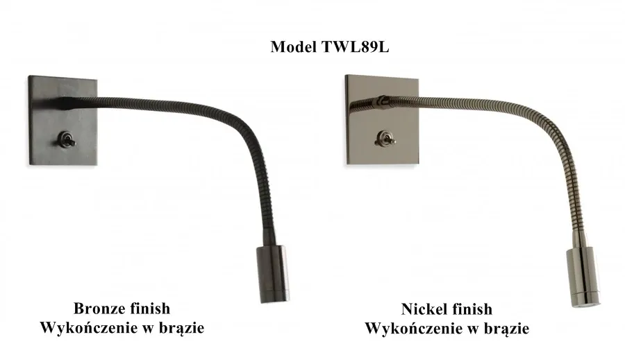 obrazek 5 Stylowa lampa ścienna do czytelni w dwóch rozmiarach