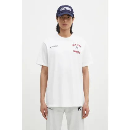 Zdjęcie Sporty & Rich t-shirt bawełniany Home Run kolor biały z nadrukiem TO043505300WH01