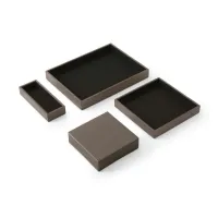 Zdjęcie Stylowy komplet akcesoriów skórzanych na biurko