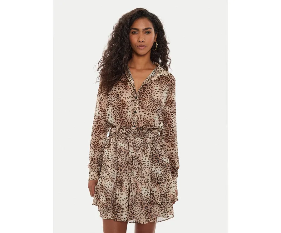 obrazek 1 Guess Koszula W4YH65 WDW82 Brązowy Regular Fit