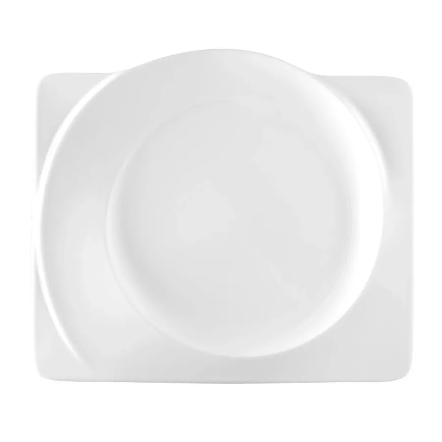 obrazek 1 Duży kwadratowy porcelanowy talerz 30x26 cm - Seltmann Weiden