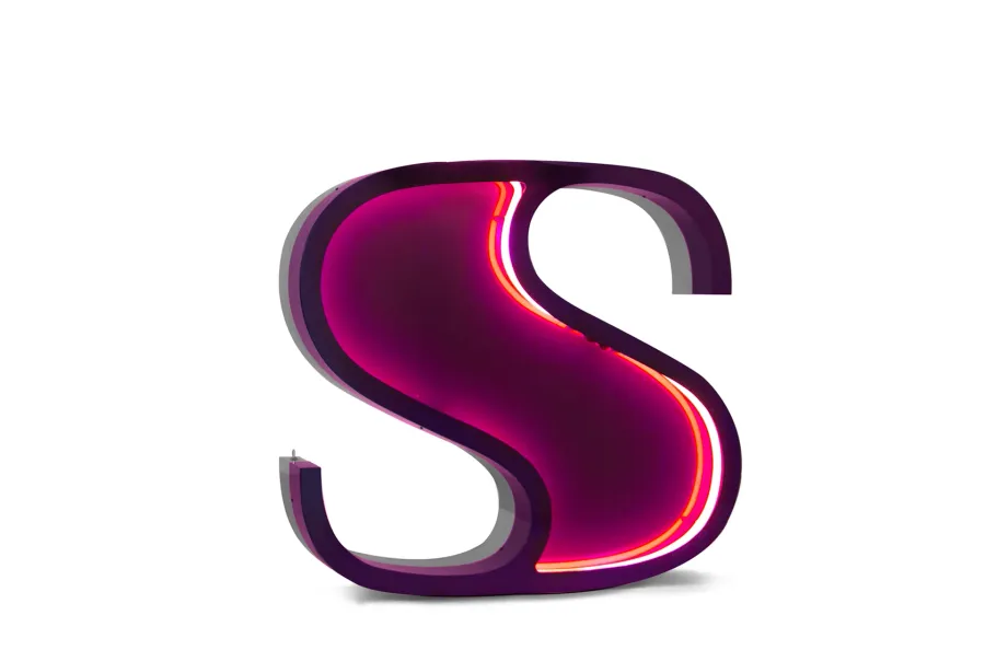 obrazek 1 Zjawiskowa neonowa litera S