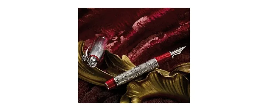 picture 1 Artistic Silver/Celluloid Fountain Pen - Traviata - Serie Emozioni in Musica