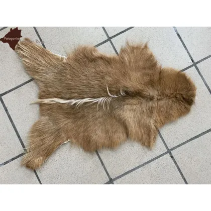 Zdjęcie Piękny dywan skórzany - 90x70 cm