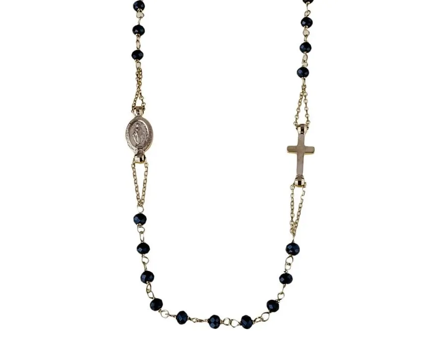 obrazek 1 Cudowny choker w formie różańca 45 cm