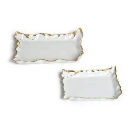 Picture Elegant porcelain tray by MPM Porcellane