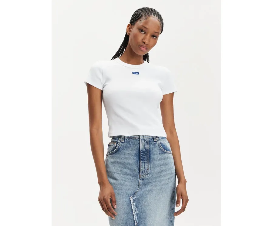 obrazek 1 Hugo T-Shirt Baby 50510749 Biały Slim Fit HUGO