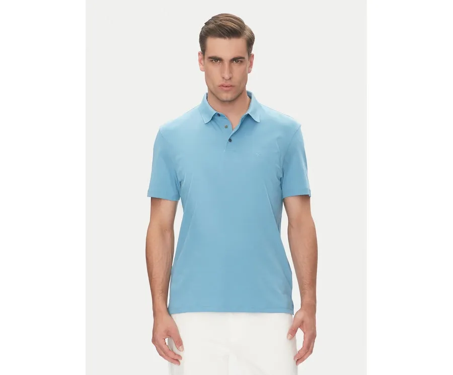 obrazek 1 Calvin Klein Polo Supima LV04LB276G Niebieski Regular Fit
