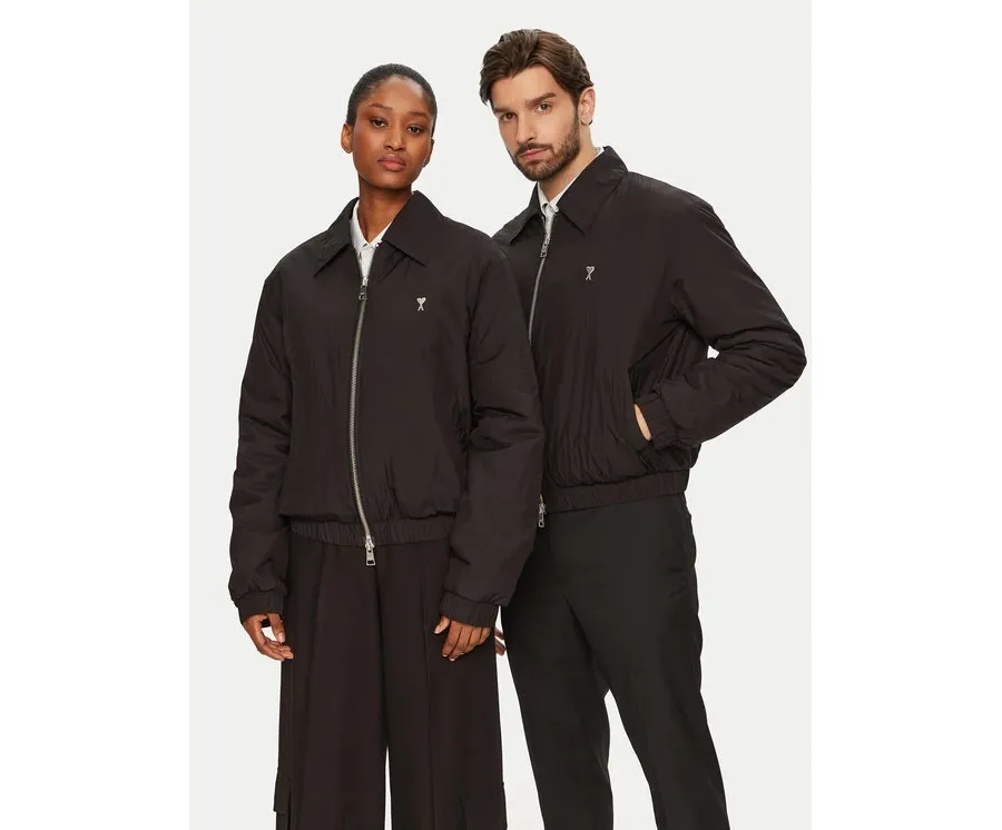 obrazek 1 AMI PARIS Kurtka przejściowa HJK034.PA0009 Czarny Regular Fit