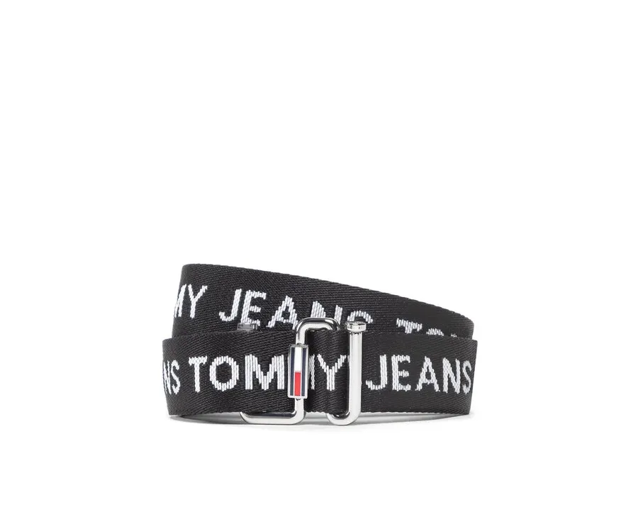 obrazek 1 Tommy Jeans Pasek Damski Tjw Essential Webbing Belt AW0AW11650 Czarny
