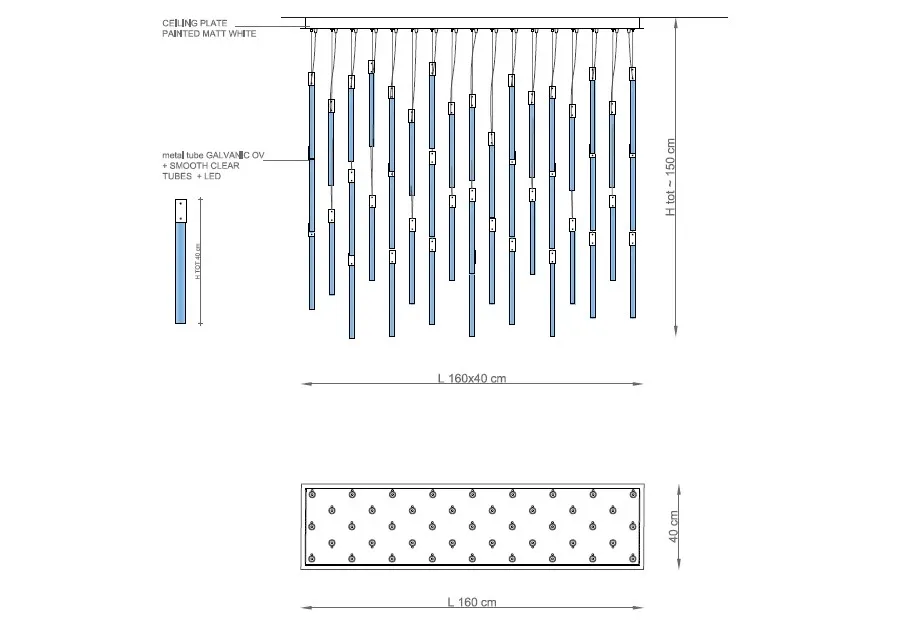 obrazek 3 Nowoczesny żyrandol charakteryzujący się eleganckim i minimalistycznym designem – Il Paralume Marina