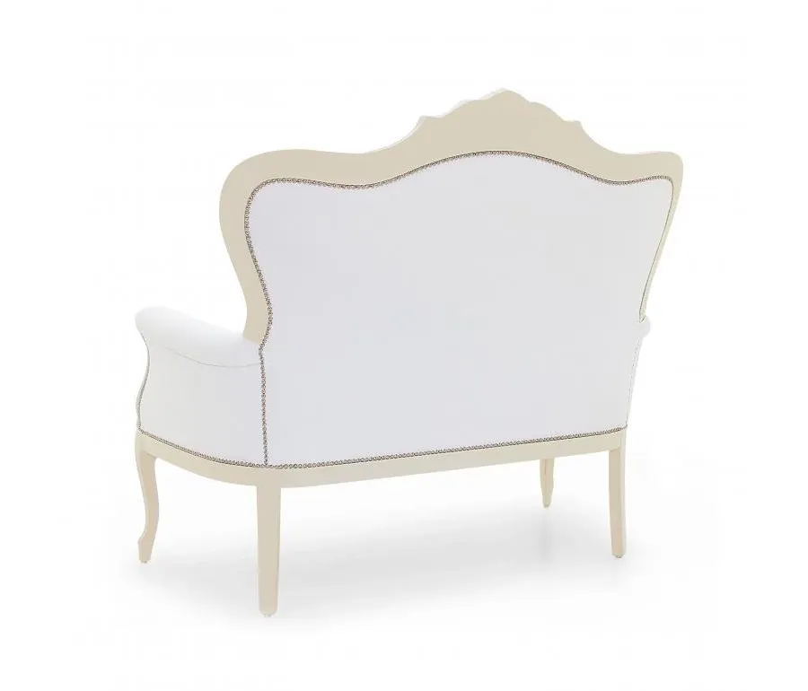 obrazek 2 Biała elegancka sofa w stylu ludwikowskim - Sevensedie