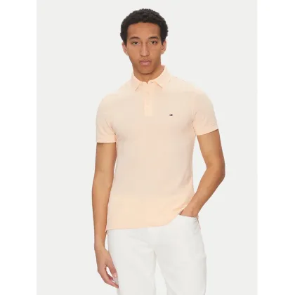 Zdjęcie Tommy Hilfiger Polo 1985 MW0MW17771 Koralowy Slim Fit
