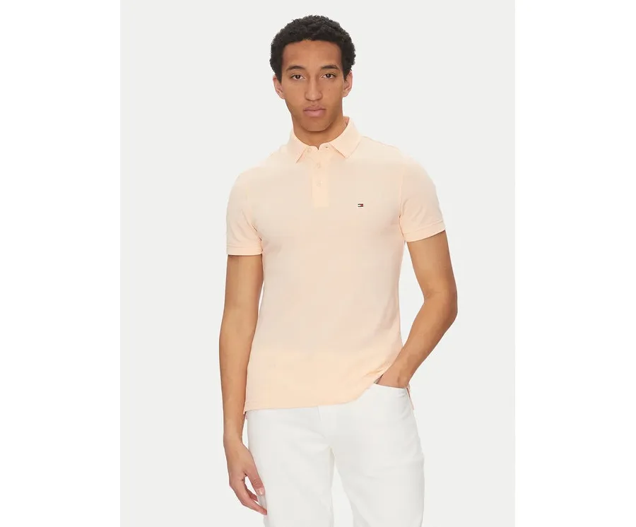 obrazek 1 Tommy Hilfiger Polo 1985 MW0MW17771 Koralowy Slim Fit