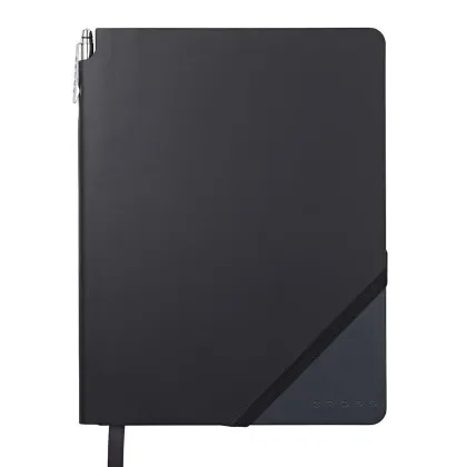 Zdjęcie Notatnik Jot Zone szaro-czarny w linię - 3 rozmiary