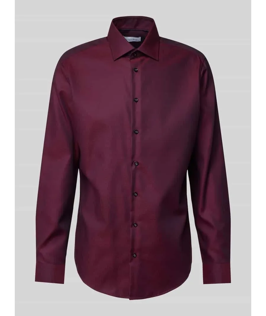 obrazek 1 Koszula biznesowa o kroju regular fit z kołnierzykiem typu kent