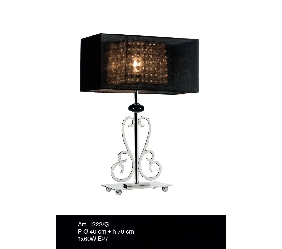 obrazek 1 Lampa stołowa z podwójnym prostokątnym kloszem - Il Paralume Marina
