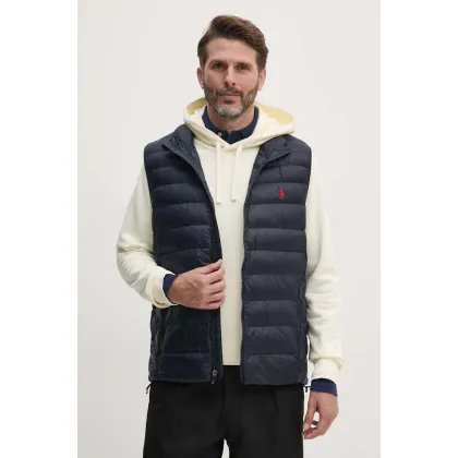 Zdjęcie Polo Ralph Lauren bezrękawnik męski kolor granatowy przejściowy 710949962