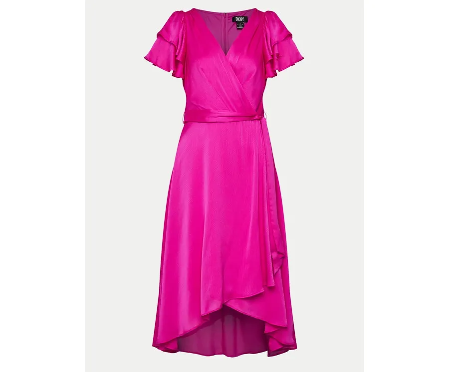 obrazek 1 DKNY Sukienka koktajlowa DD4AQ571 Różowy Regular Fit