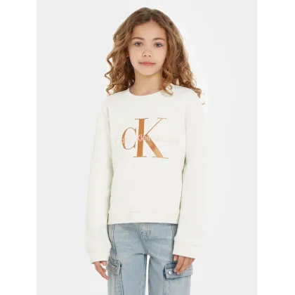 Zdjęcie Calvin Klein Jeans Bluza Monogram IG0IG02207 Écru Regular Fit