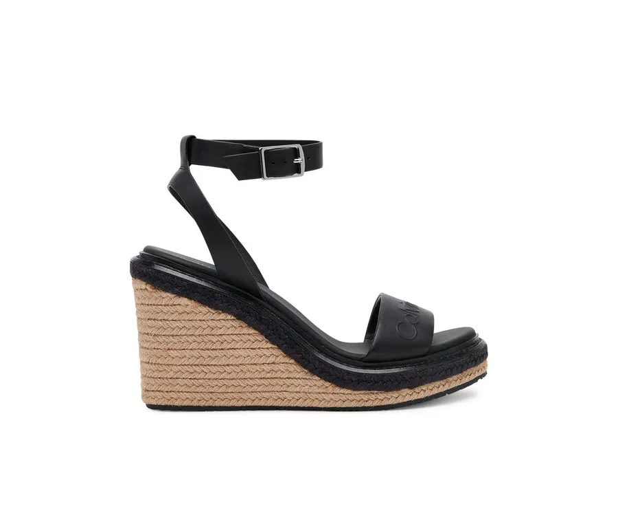 obrazek 1 Calvin Klein Espadryle Wedge Sandal 70 - He HW0HW02376 Czarny