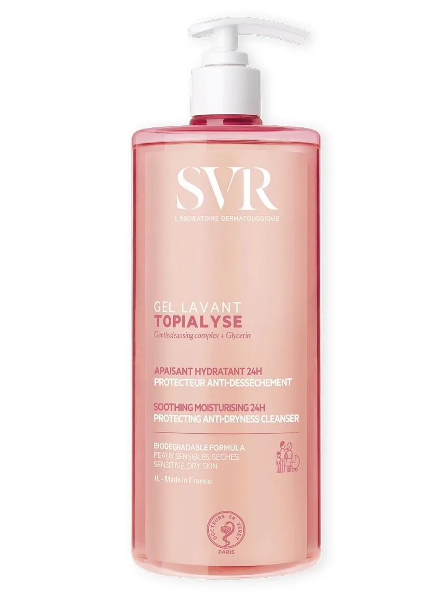 obrazek 1 SVR Topialyse Gel Lavant Żel do mycia całego ciała 1000 ml