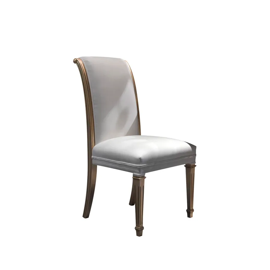 obrazek 1 Eleganckie krzesło RANDA - beż, złoto - Collecion Alexandra
