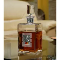 Zdjęcie Karafka do whisky bursztyn z inicjałami