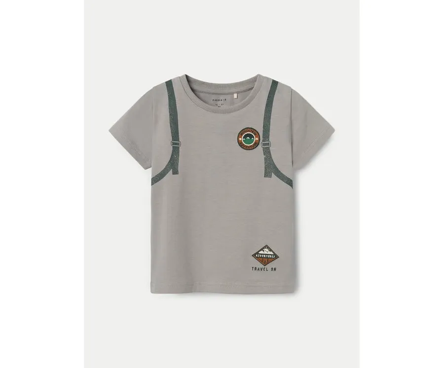 obrazek 1 NAME IT T-Shirt 13232049 Szary Regular Fit